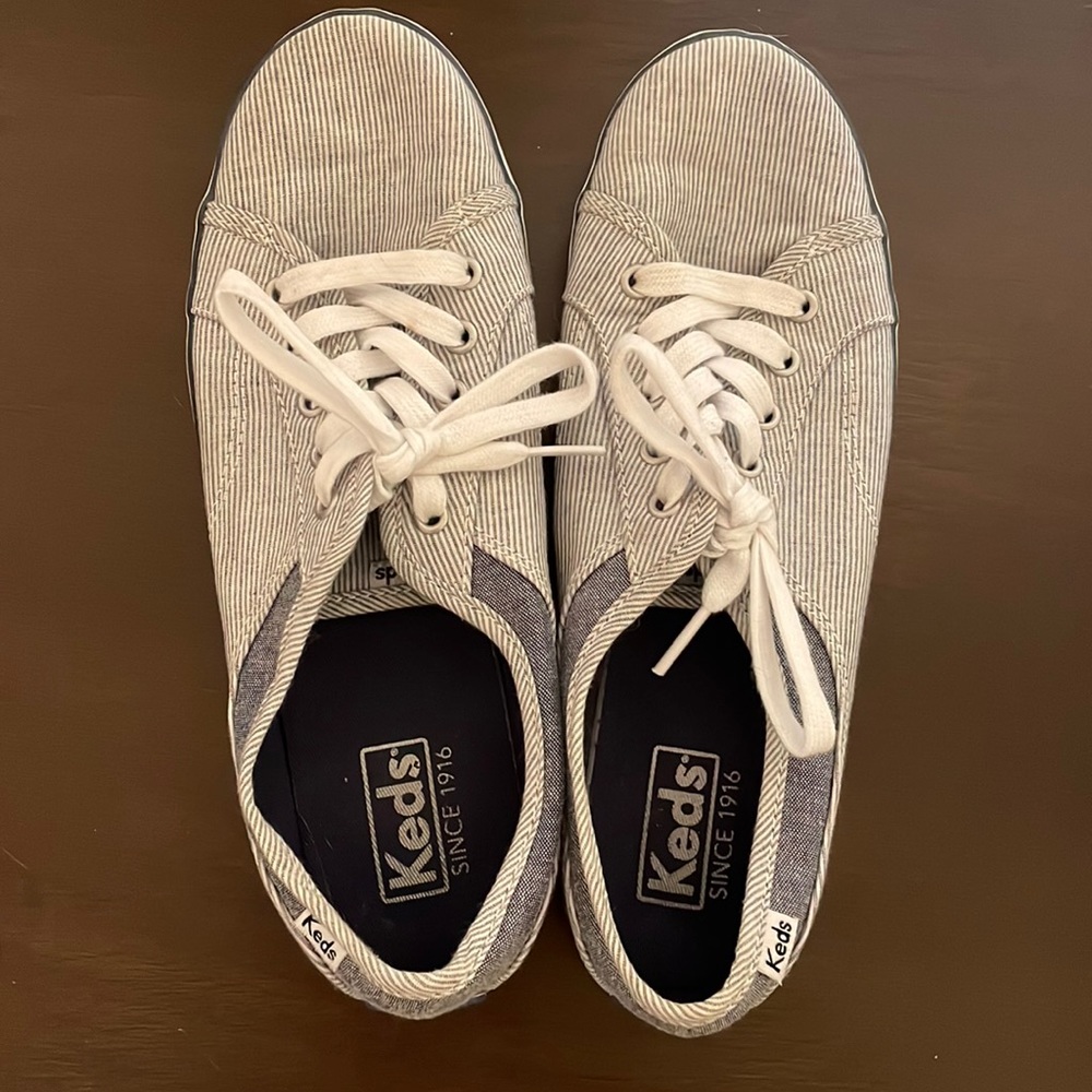 Keds chambray striped nautical themed shoes